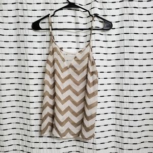 Charlotte Russe Sheer Chevron Stripe Lace